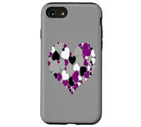 Un Corazón De Corazones Asexual Orgulloso De Amar Carcasa para iPhone SE (2020) / 7 / 8