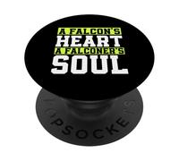 Un corazón de halcón Alma de cetrero Cetrería PopSockets PopGrip Adhesivo