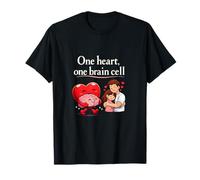 Un Corazón Una Célula Cerebral Parejas Corazón y Cerebro Diseño Camiseta