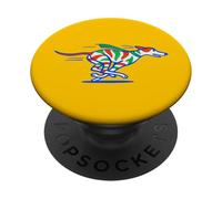 Un Corredor Retirado de Running Greyhound adopta un Arte de Perro PopSockets PopGrip Adhesivo