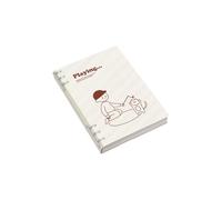 Un cuaderno de 5 páginas de tamaño B5 desmontables, anillos de papel de escritura suave, planificador de diario para notas y diario, planificador de anillos de papel de escritura