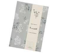 Un cuaderno de papel de carta con 5 blocs de notas, diario de viaje de flores, tapa dura para oficina escolar, cuaderno de flores