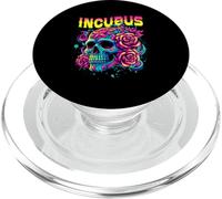 Un Cuervo Izquierdo Cráneo Mañana Y Flor Incubus Ver Halloween PopSockets PopGrip para MagSafe