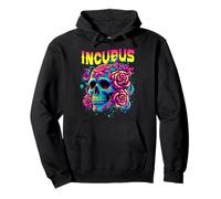 Un Cuervo Izquierdo Cráneo Mañana Y Flor Incubus Ver Halloween Sudadera con Capucha
