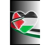 Un Cuore per la Palestina - Quaderno A4: 100 Pagine Bianche per Pensieri di Speranza e Unità