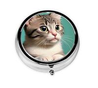 Un curioso botiquín pequeño de tres compartimentos que se puede colocar en tu bolsillo o bolso y puede almacenar vitaminas.