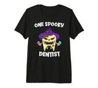 Un Dentista Espeluznante Divertido Diente de Monstruo Halloween Camiseta Premium