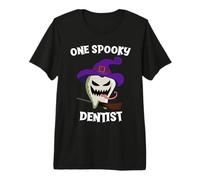 Un Dentista Espeluznante Divertido Diente de Monstruo Halloween Camiseta Premium