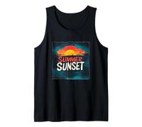 Un descanso perfecto al atardecer de verano para adultos y niños Camiseta sin Mangas