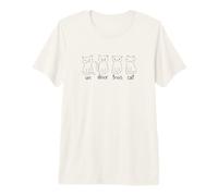 UN Deux Trois Cat Cuatro Gatos Meme Divertido Francés Camiseta Premium