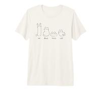 Un Deux Trois Cat Cute Camiseta Premium