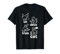Un Deux Trois Cat - Propietario de Gatito Amante de los Gatos franceses Camiseta