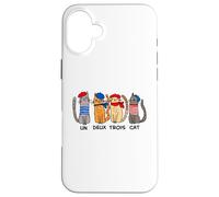Un Deux Trois Gato Carcasa para iPhone 16 Plus