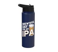 Un día maravilloso para una IPA - Divertida cerveza IPA para beber Stainless Steel Insulated Water Bottle