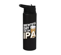 Un día maravilloso para una IPA - Divertida cerveza IPA para beber Stainless Steel Insulated Water Bottle