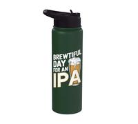 Un día maravilloso para una IPA - Divertida cerveza IPA para beber Stainless Steel Insulated Water Bottle
