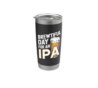 Un día maravilloso para una IPA - Divertida cerveza IPA para beber Vaso térmico de acero inoxidable de doble pared