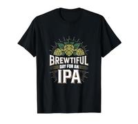 Un día Maravilloso para una IPA - IPA Divertida Camiseta gráfica económica, Hombre, Negro, S