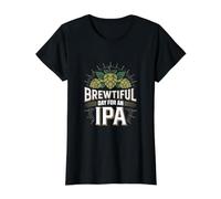 Un día Maravilloso para una IPA - IPA Divertida Camiseta gráfica económica, Mujer, Negro, XS
