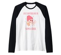 Un Día Más En La Cadena De Suministro Camiseta Manga Raglan