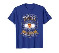 Un Día Salí De Sevilla, Pero Sevilla Nunca Salió De Mí Camiseta, Hombre, Azul Real, XXL