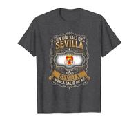 Un Día Salí De Sevilla, Pero Sevilla Nunca Salió De Mí Camiseta, Hombre, Jaspeado Oscuro, 6XL