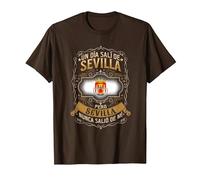 Un Día Salí De Sevilla, Pero Sevilla Nunca Salió De Mí Camiseta, Hombre, Marrón, XL