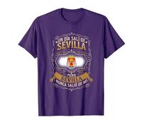 Un Día Salí De Sevilla, Pero Sevilla Nunca Salió De Mí Camiseta, Hombre, Morado, S