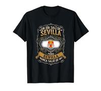 Un Día Salí De Sevilla, Pero Sevilla Nunca Salió De Mí Camiseta, Hombre, Negro, 3XL