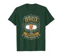 Un Día Salí De Sevilla, Pero Sevilla Nunca Salió De Mí Camiseta, Hombre, Verde Bosque, XL