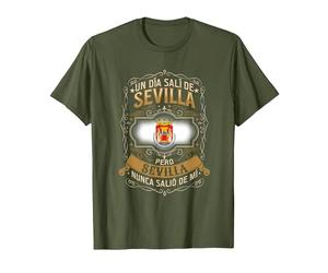 Un Día Salí De Sevilla, Pero Sevilla Nunca Salió De Mí Camiseta, Hombre, Verde Oliva, 3XL
