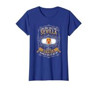 Un Día Salí De Sevilla, Pero Sevilla Nunca Salió De Mí Camiseta, Mujer, Azul Real, M