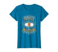 Un Día Salí De Sevilla, Pero Sevilla Nunca Salió De Mí Camiseta, Mujer, Zafiro, XXL