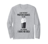 Un día sin Batidos de proteínas es como bromear Manga Larga
