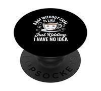 Un día sin Chai Tea Lover Expressive Artwork PopSockets PopGrip Adhesivo