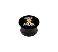 Un día sin Clarinete ¿Eres Gatito Me Funny Cat Pun PopSockets PopGrip Adhesivo