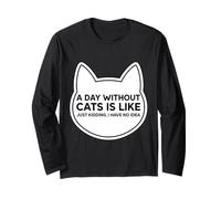 Un día sin Gatos es como bromear, no Tengo Idea de dueño Manga Larga