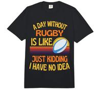 Un día sin Rugby Humor Divertido de Rugby Comfort Colors Adult Heavyweight T-Shirt