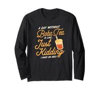 Un día sin té Boba es como bromear, no Tengo Idea Manga Larga