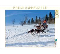 Un diseño del Calendario de Perros de Trineo de 1000 Piezas Puzzle Horizontal