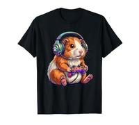 Un Divertido Conejillo de Indias Jugador Camiseta