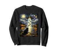 Un Divertido Encuentro Inspirado en Van Gogh sobre el secuestro de un Gato alienígena Sudadera