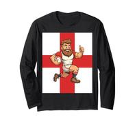 Un Divertido héroe del Rugby inglés a Toda Velocidad Manga Larga