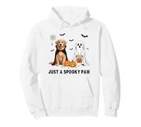Un Divertido Perro Fantasma Golden Retriever de Just A Spooky Paw para Halloween Sudadera con Capucha