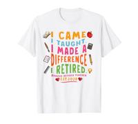 Un Divertido Profesor Jubilado Vino a explicarnos en qué Camiseta gráfica económica, Hombre, Blanco, XL