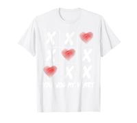 Un Divertido Regalo de San Valentín para ti en Tic TAC Toe Won Heart Camiseta