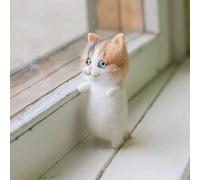 Un divertido y atractivo proyecto de bricolaje Crea tus propios gatos adorables con nuestro kit de fieltro de lana (| El |)