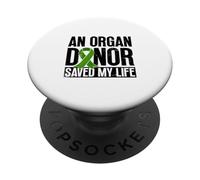 Un Donante de órganos me salvó la Vida - Donación de órganos PopSockets PopGrip Adhesivo