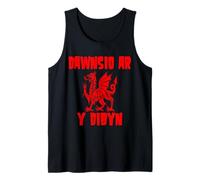 Un Dragón Rojo Jugando con Fuego Dawnsio ar y Dibyn Camiseta sin Mangas