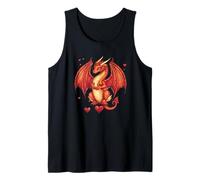 Un dragón romántico listo para la diversión de San Valentín Camiseta sin Mangas